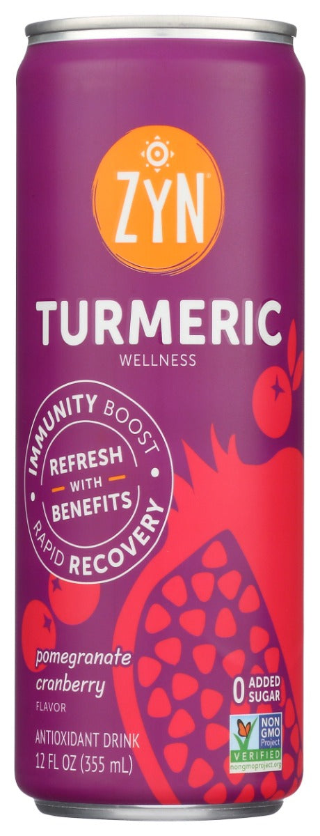 ZYN: Turmeric Wellness Drink Pomegranate Cranberry, 12 fo