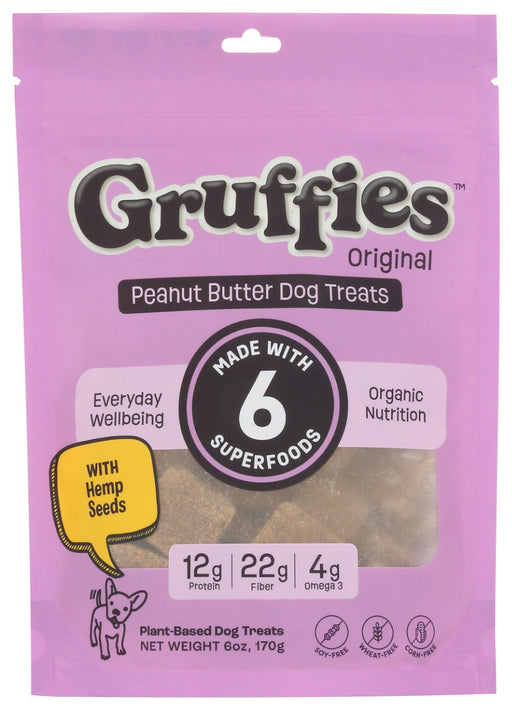 GRUFFIES: Original Peanut Butter Dog Treat, 6 oz