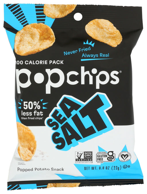 POPCHIPS: Sea Salt Potato Chips, 0.8 oz