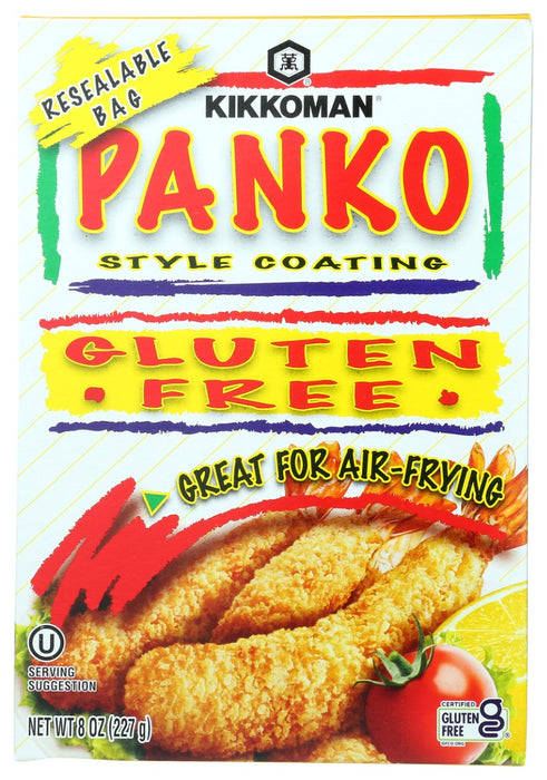 Gluten-Free Panko creates a unique coating that's light and crispy. It browns quickly to give a professional finish to whatever you are coating or topping. Kikkoman® Gluten-Free Panko is unseasoned making it perfect to season to your own taste with spices, cheese, or herbs. Try Kikkoman® Gluten-Free Panko, and taste the difference.