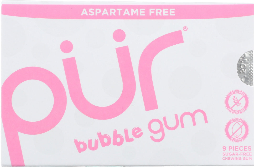 This aspartame free and sugar free gum is a naturally sweet twist on the classic &amp; nostalgic bubblegum flavor. Comes in a blister tray.