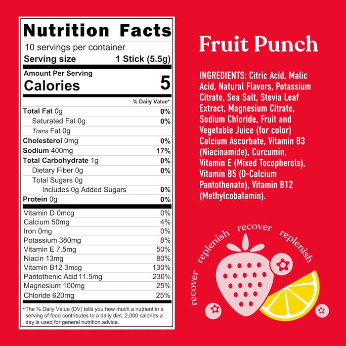 PIRQ: Fruit Punch Hydration Drink Mix, 10 pk