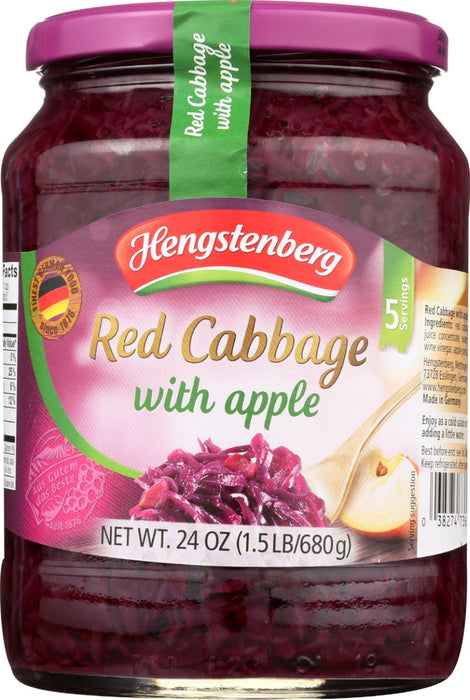 HENGSTENBERG: Red Cabbage With Apple, 24 oz