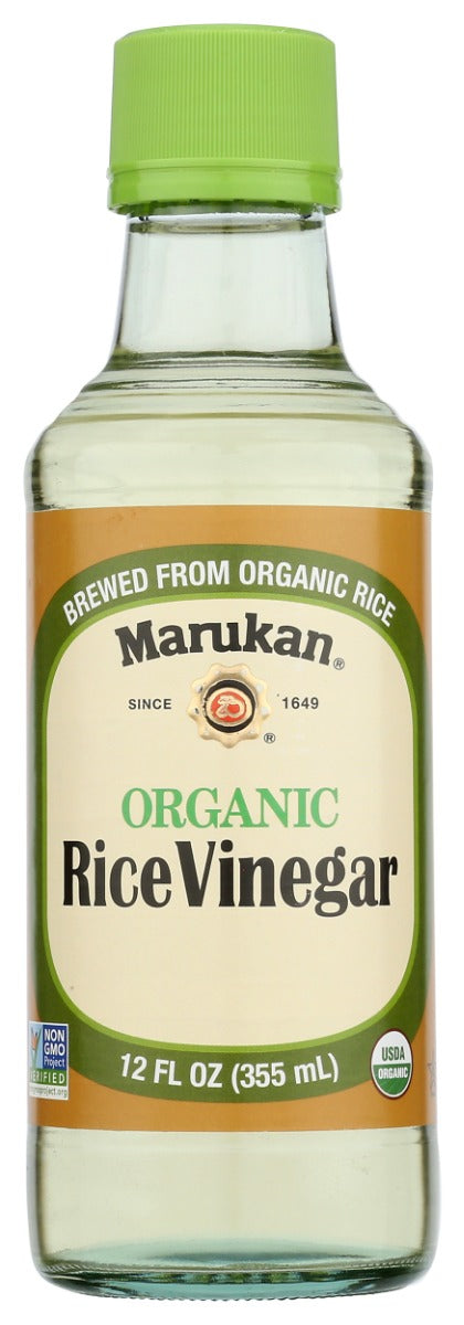 Marukan Organic Rice Vinegar is brewed using a traditional method with great care and aged in holding tanks for about a month until it mellows. The mild acidity will enrich your favorite dishes. We support organic farming! USDA certified, Oregon Tilth certified, certified Vegan by Natural Food Certifiers, Non-GMO and gluten free, it can be found at your local Whole Foods stores and other fine markets.