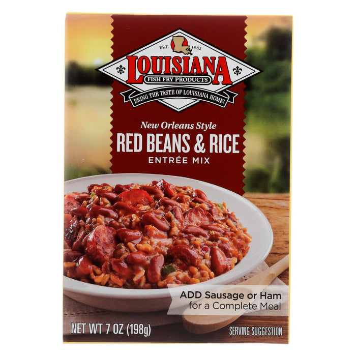 LOUISIANA FISH FRY: Red Beans and Rice Mix Box, 7 oz