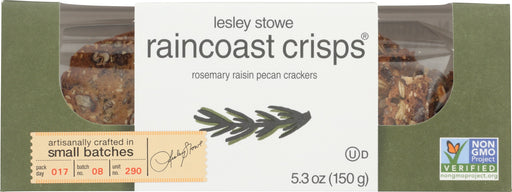 Chock full of toasty pecans, rosemary and dark and juicy Thompson raisins, you won't be able to get enough of these taste bud-tantalizing crisps. Amazing on their own, these crisps are even more fabulous when paired with Canadian creamy blue cheese and capicola.