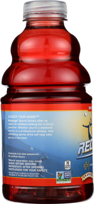 KNUDSEN: Recharge Mixed Berry Flavored Juice Sports Beverage with Electrolytes, 32 fo