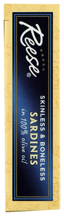 REESE: Skinless and Boneless Sardines, 3.75 oz