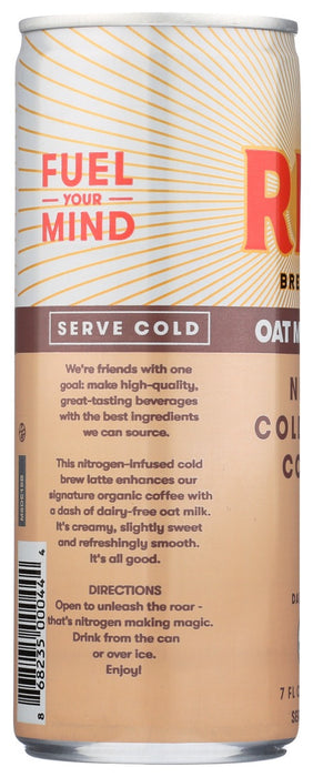 RISE BREWING CO: Nitro Cold Brew Coffee Oat Milk Latte, 7 fo