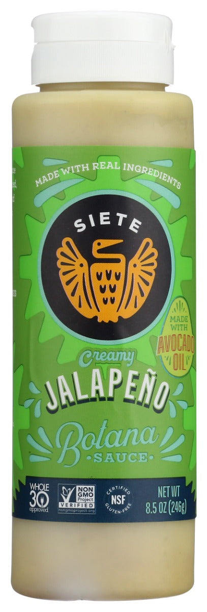 SIETE: JalapeÃ±o Botana Sauce, 8.5 oz