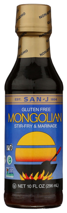 SAN J: Mongolian Sauce Gluten Free, 10 oz