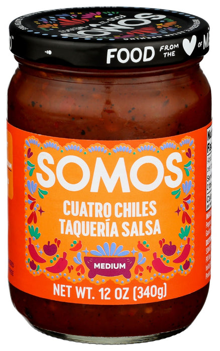 SOMOS: Cuatro Chiles Taqueria Salsa, 12 oz