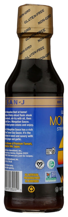 SAN J: Mongolian Sauce Gluten Free, 10 oz