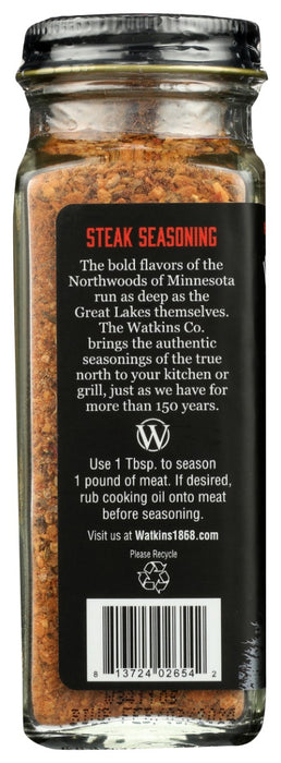 WATKINS: 1868 Organic Grilling Steak Seasoning, 3.5 oz