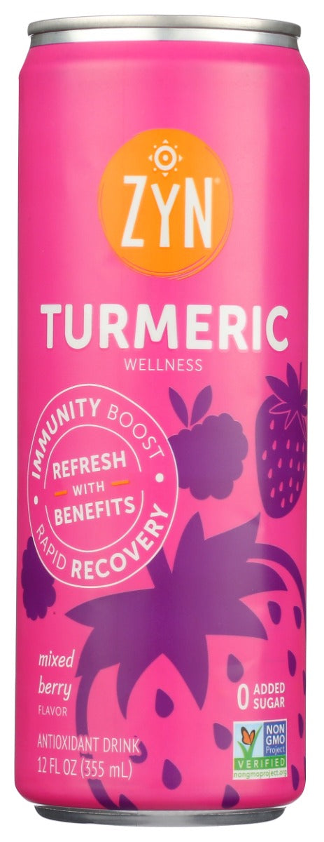 ZYN: Turmeric Wellness Drink Mixed Berry, 12 fo