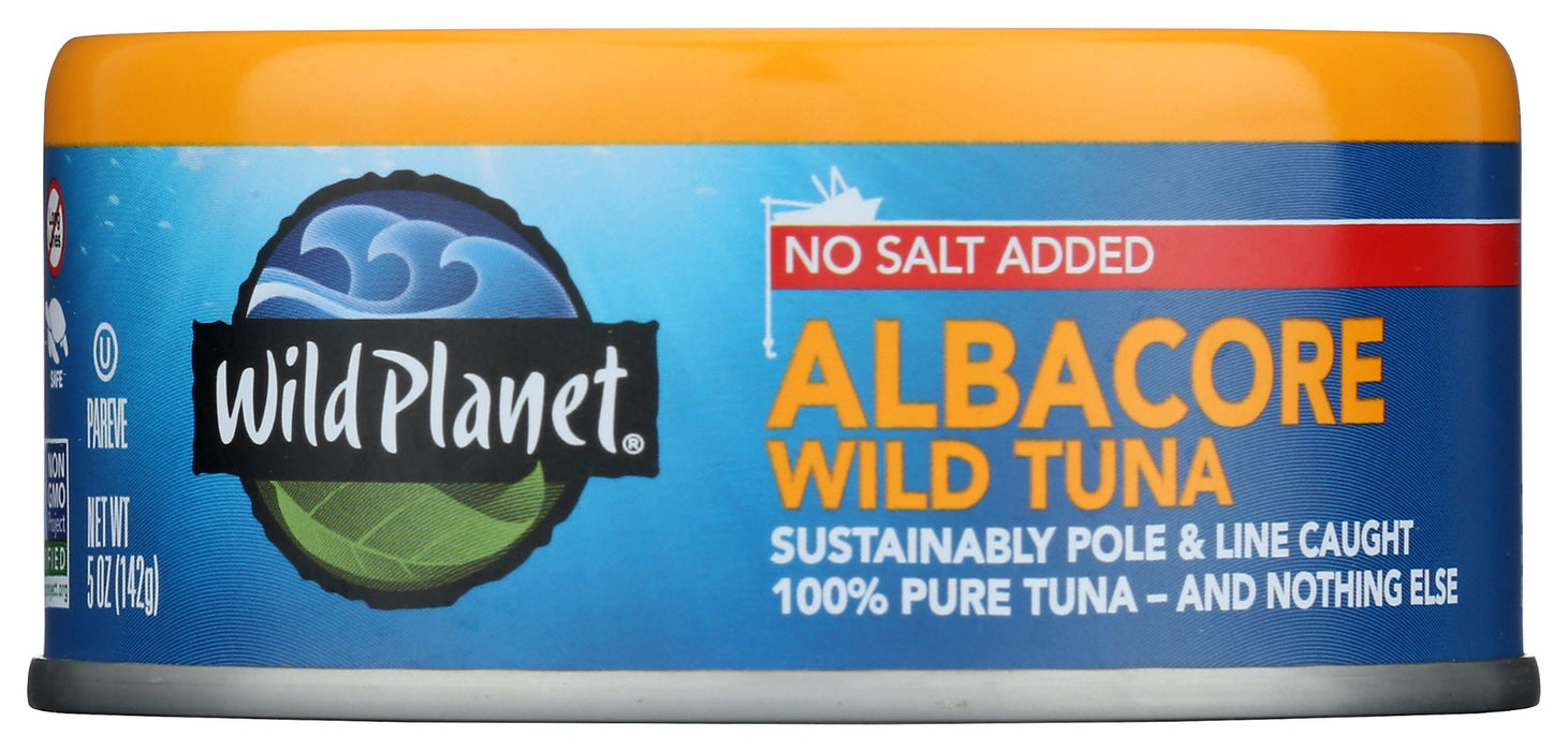 
Premium Flavor: Hand-cut, hand-packed albacore tuna cooked once for rich taste. No added salt or fillers.
Protein-Packed: 33g protein, 1500mg Omega-3s per can. Ideal for elevating everyday recipes.
Responsibly Harvested: Pole &amp; line or troll caught tuna, net-free, safeguarding ocean habitats and marine life, dolphin and turtle safe. Recyclable packaging.
