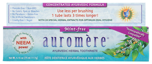 Homeopathically compatible containing no mint, eucalyptus, or menthol.
Naturally sweetened with licorice root for a pleasant experience.
Contains 24 special herbal extracts for optimum oral hygiene, including Neem and Peelu.