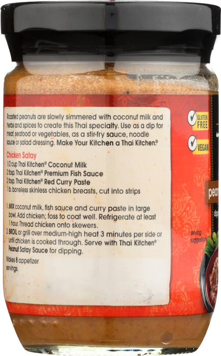 THAI KITCHEN: Gluten Free Peanut Satay Sauce, 8 oz