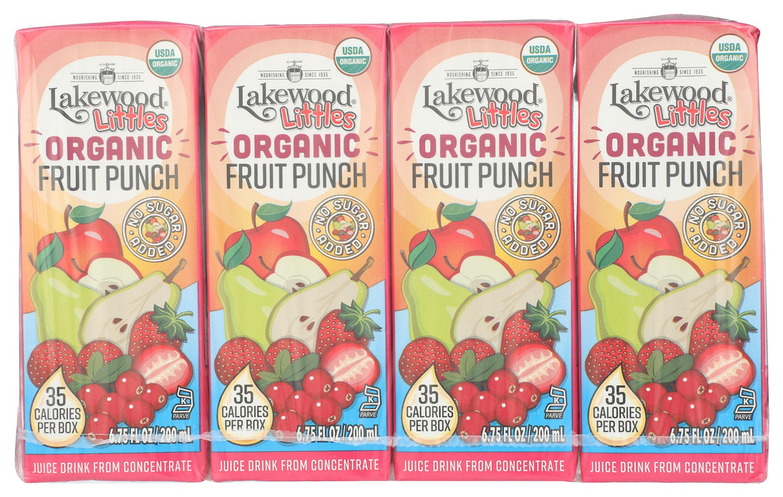 LAKEWOOD: Littles Organic Fruit Punch Juice Boxes 8Ct, 54 fo