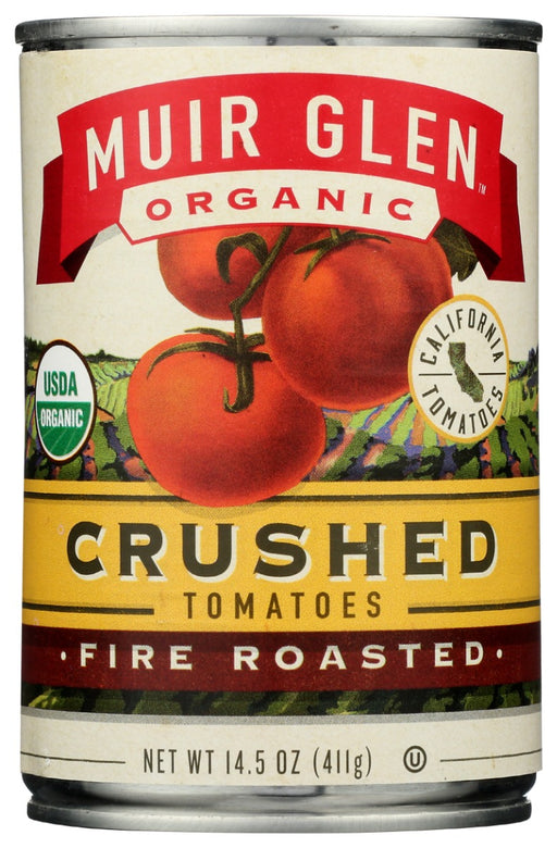 Whole tomatoes are harvested at peak flavor, roasted over an open flame that blackens the skin and sears in the unique flavor of fire-roasted goodness. Then they are crushed for easy use in soups, sauces and stews.