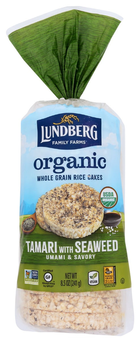 Savor the taste of toasty, whole grain brown rice lightly seasoned with umami-rich tamari and seaweed. Our rice cakes are made from freshly milled organic brown rice, popped to perfection, and carefully crafted to be thick, crunchy, and full of flavor. Enjoy them straight out of the bag or piled high with your favorite toppings!