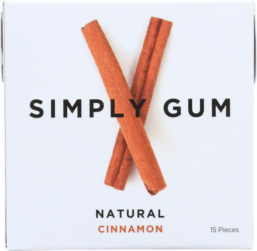 Chew spicy cinnamon gum by Simply Gum to treat yourself to long lasting taste, fresh breath and fiery flavor.