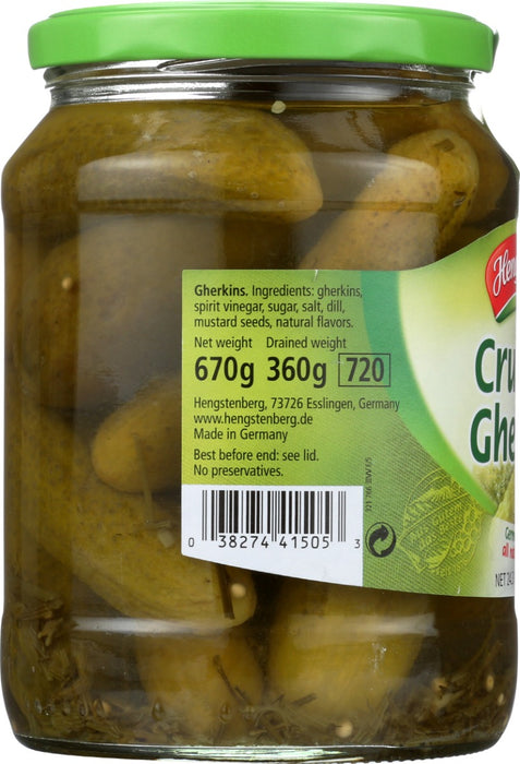 HENGSTENBERG: Knax Crunchy Gherkins, 24.3 oz