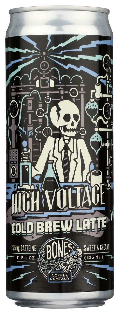 BONES COFFEE COMPANY: High Voltage Cold Brew Latte, 11 fo