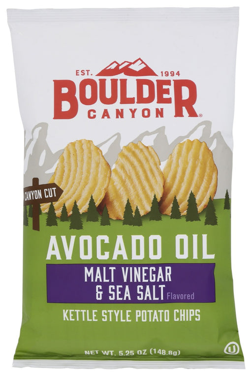 The perfect balance between an intense vinegar bite and a smooth, buttery Avocado finish. Made from an original family recipe with premium, American grown potatoes, our chips are thickly sliced and kettle cooked in small batches “guaranteeing a satisfying crunch that can be heard throughout the canyon.