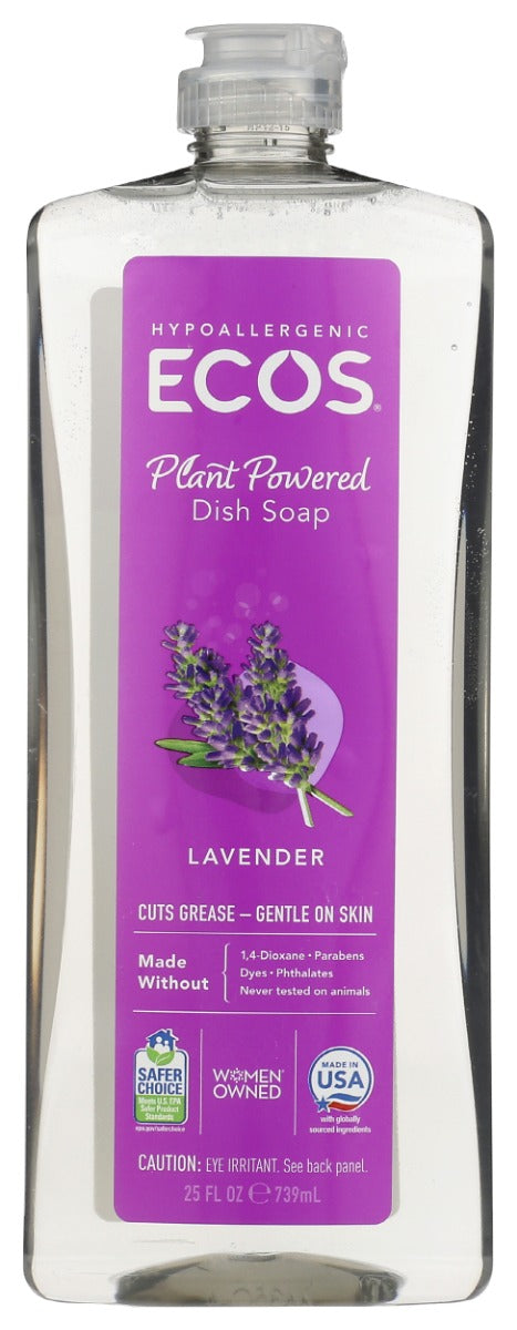 Tough on grease and food residue, our dish soap is packed with gentle-yet-powerful plant-derived cleaners “ like those made from coconut oil . With the calming scent of lavender and a gentle formula, you can wash worry-free.