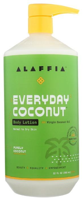 ALAFFIA: Everyday Coconut Body Lotion Purely Coconut, 32 fo