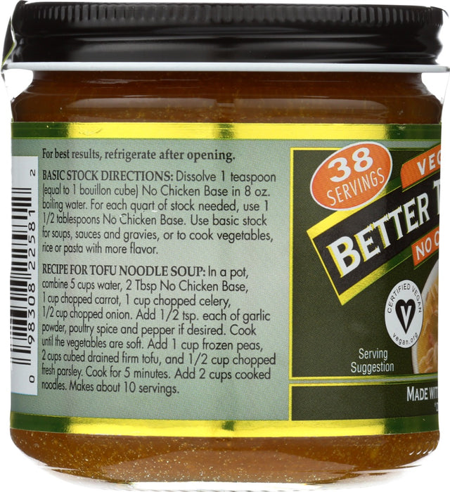 BETTER THAN BOUILLON: Vegetarian No Chicken Base, 8 oz