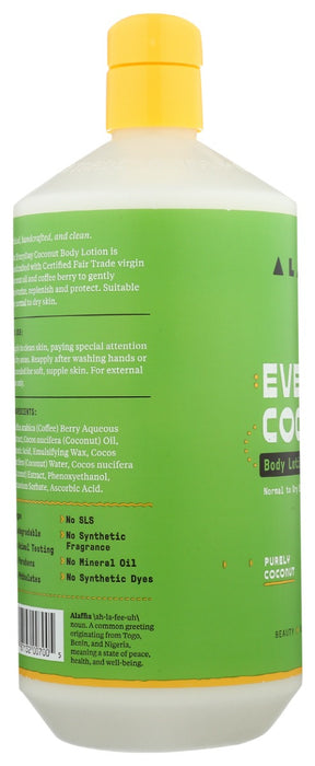 ALAFFIA: Everyday Coconut Body Lotion Purely Coconut, 32 fo