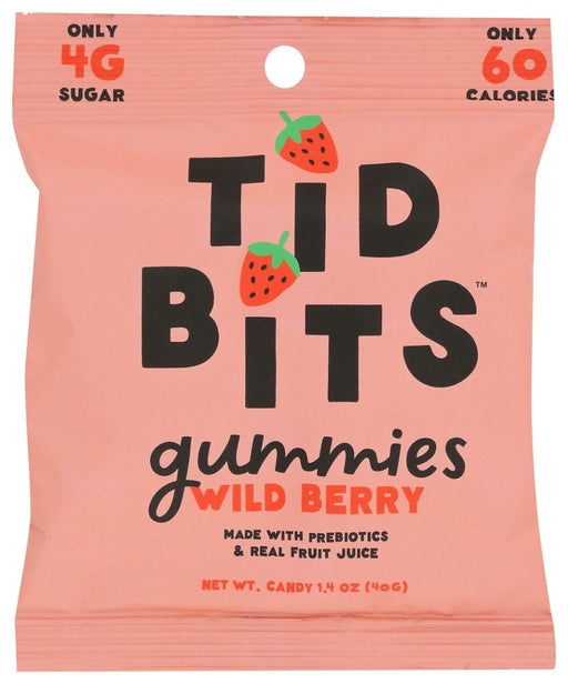 TIDBITS CANDY: Wild Berry Gummies, 1.4 oz