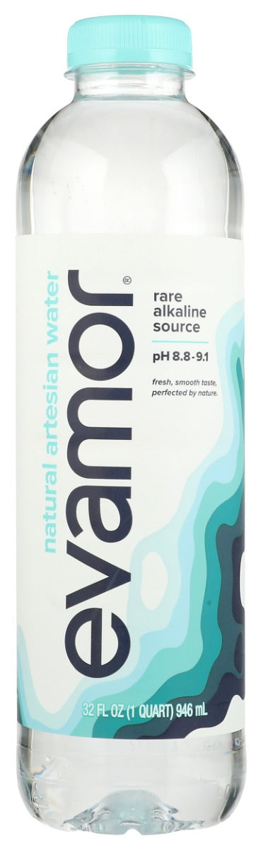 Smooth tasting evamor® water is Mother Nature's masterpiece, with no need for artificial alkaline substances or other additives. evamor's naturally occurring high pH ranges from 8.8 to 9.1, and because alkalinity increases exponentially, this means that evamor is up to 210 times more alkaline than water with a pH of 7.0 and 80 times more alkaline than water with a pH of 8.0.