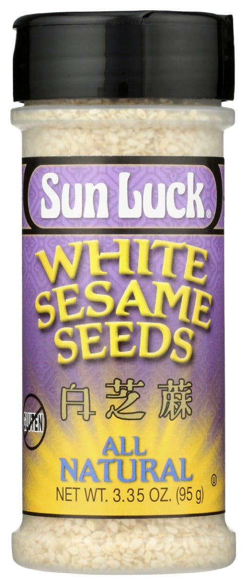 SUN LUCK: White Sesame Seeds, 3.35 oz