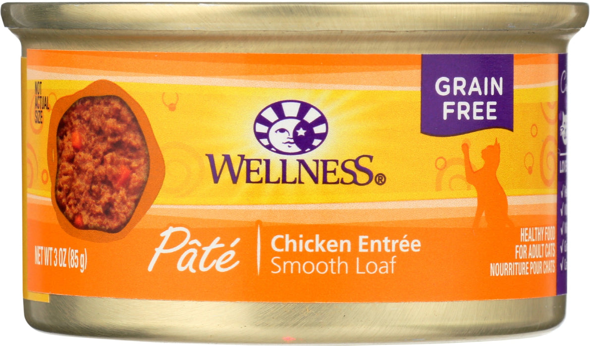 WELLNESS: Complete Health Pate Chicken Entree Cat Food, 3 oz