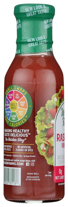 WALDEN FARMS: Raspberry Vinaigrette Zero Calorie Dressing, 12 fo