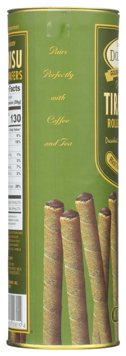 DOLCETTO: Premium Tiramisu Rolled Wafers, 3 oz