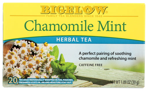 BIGELOW: Chamomile Mint Herbal Tea 20bg, 1.09 oz