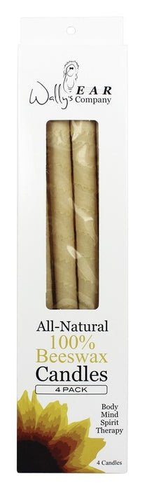 WALLY'S NATURAL PRODUCTS: Unscented Beeswax Ear Candle, 4 Candles