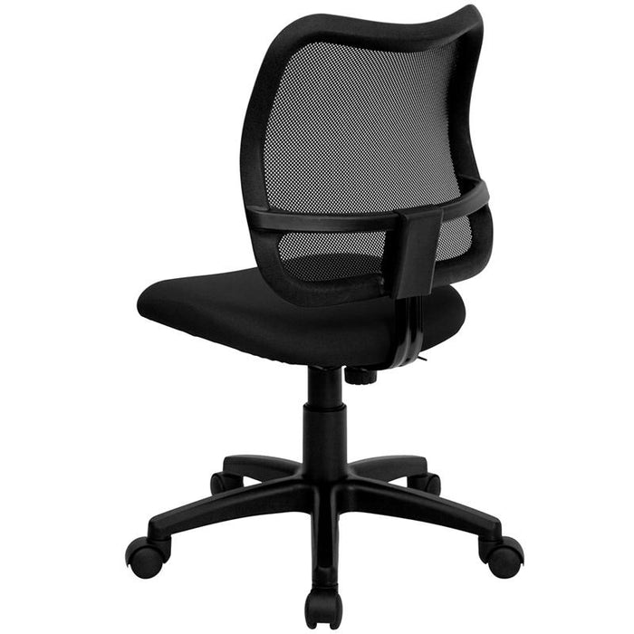 Mid-Back Black Mesh Swivel Task Office Chair