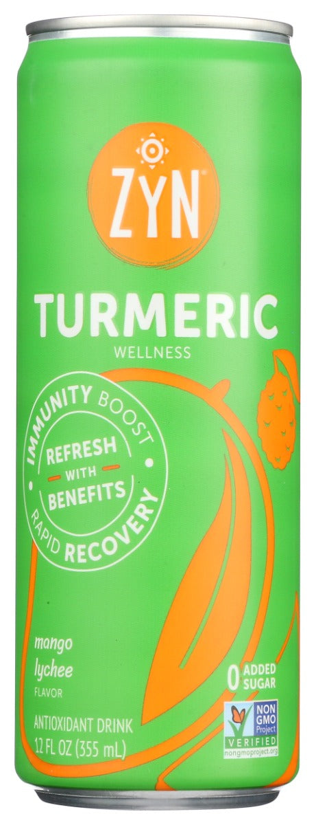 ZYN: Turmeric Wellness Drink Mango Lychee, 12 fo