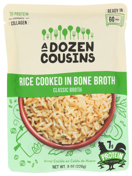 A DOZEN COUSINS: Classic Broth Rice Cooked In Bone Broth, 8 oz