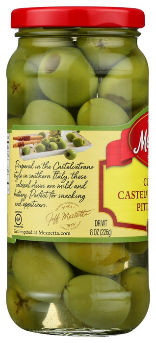 MEZZETTA: Colossal Castelvetrano Style Pitted Olives, 8 oz