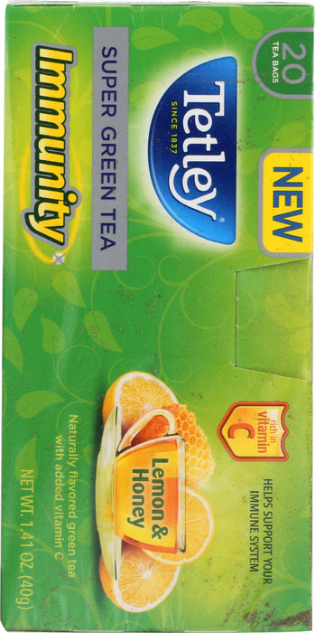 TETLEY: Tea Green Lemon Honey, 1.41 oz