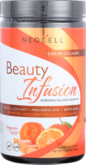 NEOCELL: Beauty Infusion Refreshing Collagen Drink Mix Tangerine Twist, 11.64 oz