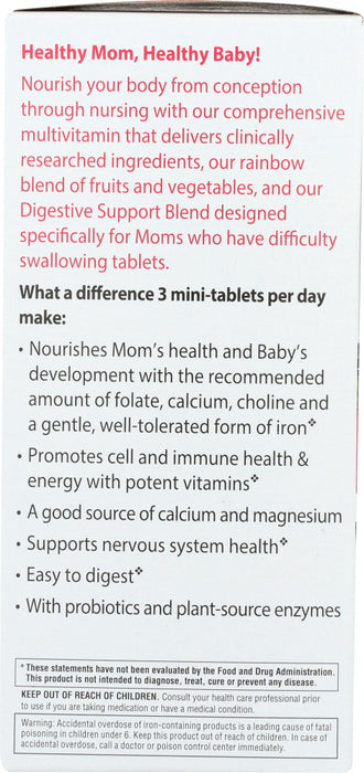 RAINBOW LIGHT VIBRANCE: Prenatal Petite Mini-Tab Multivitamin, 180 tb