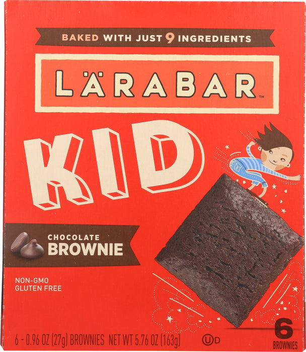 LARABAR: Kids Chocolate Bar Brownie, 5.76 oz