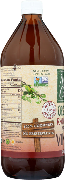 NORTH COAST: Apple Cider Vinegar Raw, 32 oz